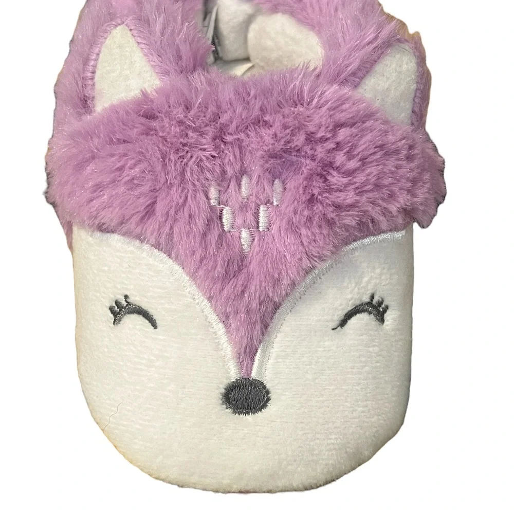 Carter’s Purple Fox Toddler Slippers